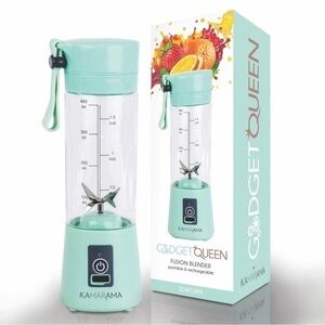 KAMARAMA Portable Rechargeable Juice Shake Smoothie Blender Juice Cup Blue